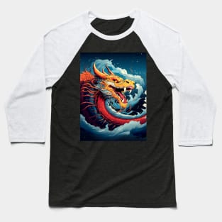 Chinese Dragon: Chinese New Year, Year of the Dragon on a Dark Background Baseball T-Shirt